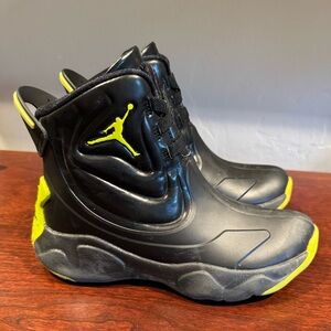 Jordan Kids Black and Yellow Rain Boots